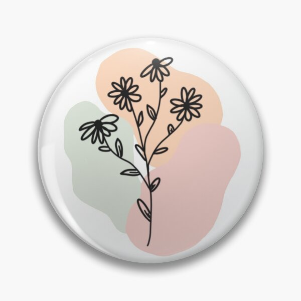 Item preview, pastel minimalistic flowers designed and sold by bre-spires.