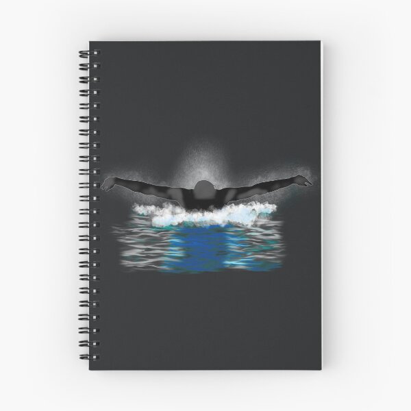 Item preview, Butterfly Swimmer Blue Waves designed and sold by KirstyNadineArt.