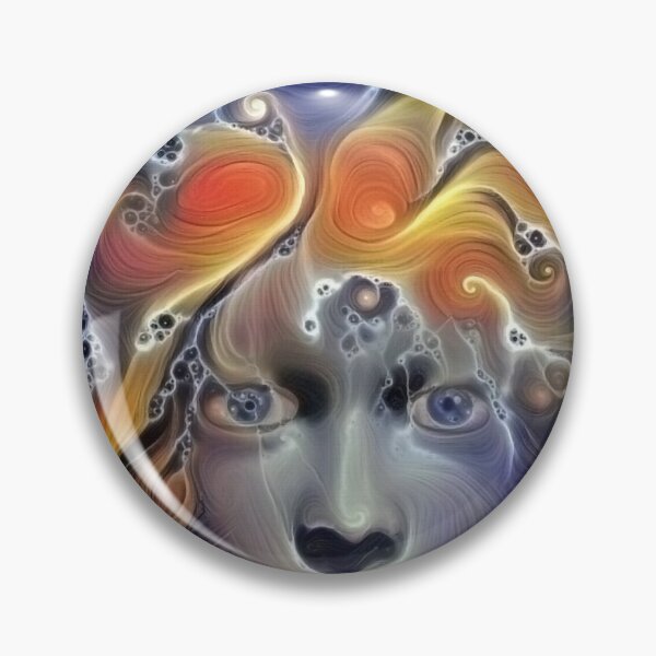 Item preview, Mystic face. Abstract painting designed and sold by rolffimages.