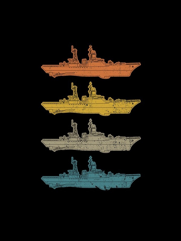 Imagen 4 de 4, Funda de iPhone con la obra Retro Destroyer Navy Ship Military Warship Vintage Destroyer Gear, diseñada y vendida por DynamicDesign.