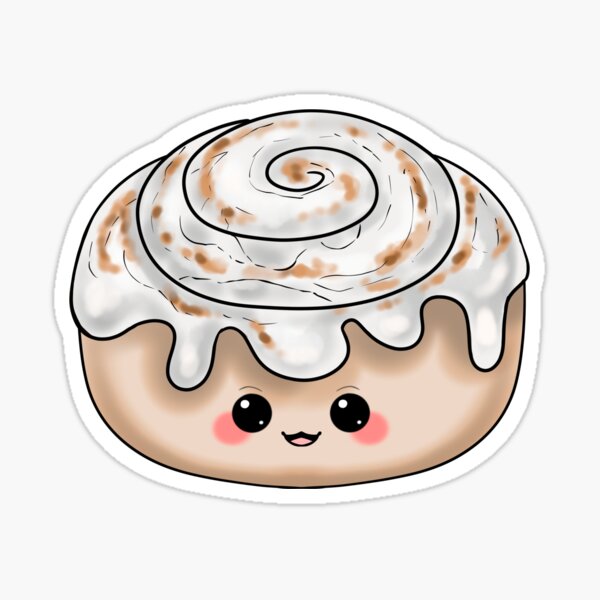 Cute Cinnamon Roll Sticker