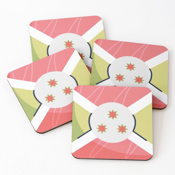 Item preview, Burundi Flag Country Isolated Icon designed and sold by MIDDLX.