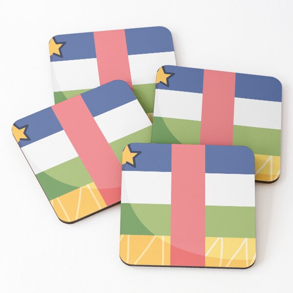 Item preview, Central African Republic Flag Country Isolated Icon designed and sold by MIDDLX.