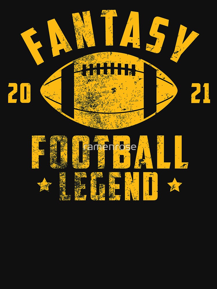 “Fantasy Football Legend 2021 Vintage” T-shirt for Sale by ramenrose