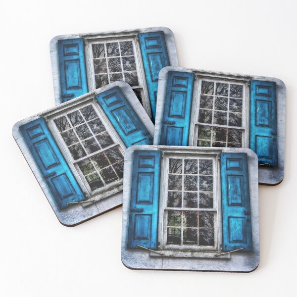 Item preview, Blue Shutters - Old Window designed and sold by James DeFazio.