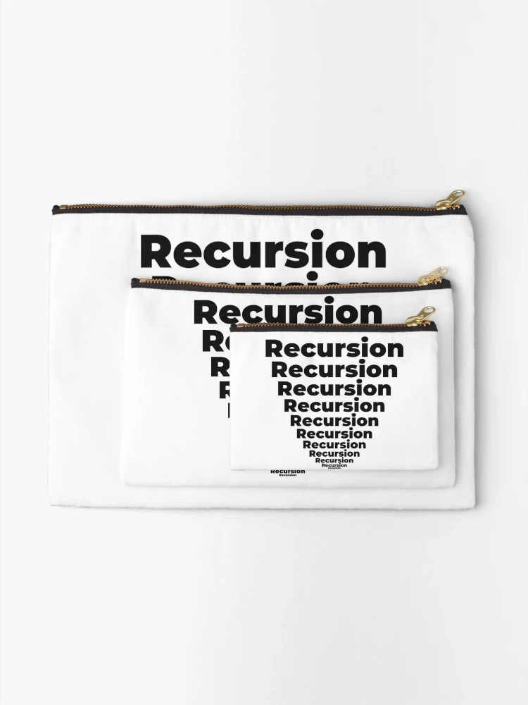 Thumbnail 2 of 4, Zipper Pouch, Recursion designed and sold by Mechashadow.