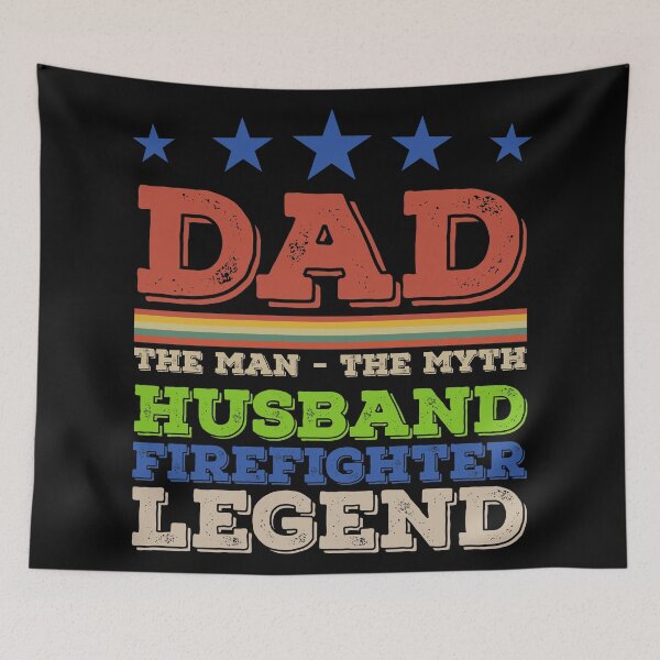 Item preview, Dad Husband Firefighter Legend - The Man The Myth - Vintage Profession Gift For Men designed and sold by ALITOPRINCE.