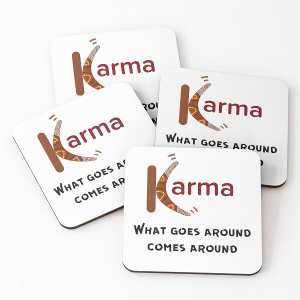 Item preview, WHAT GOES AROUND COMES AROUND. Funny Karma Quotes designed and sold by enigma3a.