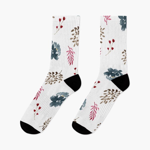 Artikelvorschau, Navy & Burgunder Rosen Aquarellmuster entworfen und verkauft von Frenur.