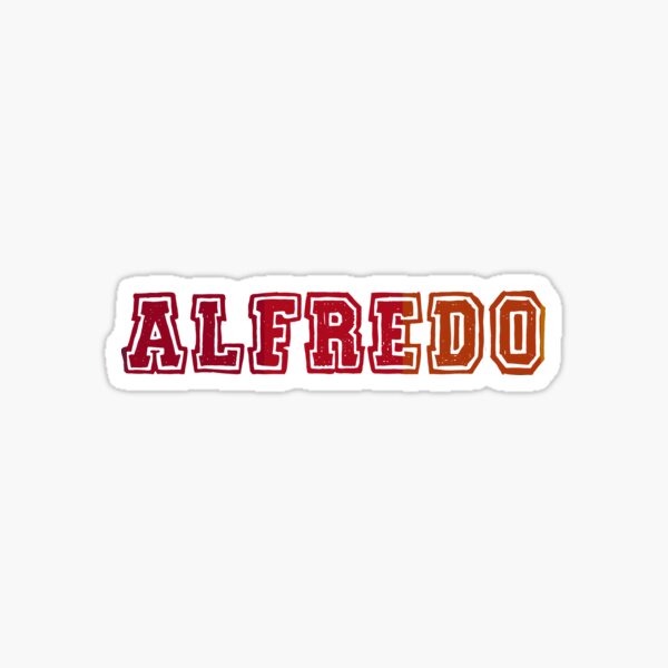 "ALFREDO" Sticker for Sale by ruviogevio Redbubble