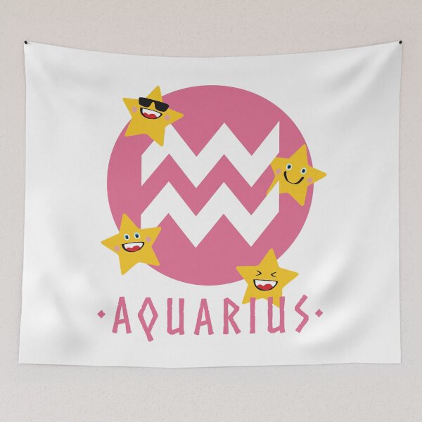 Item preview, Fun Aquarius Zodiac Star Sign designed and sold by iscaStudioArt.