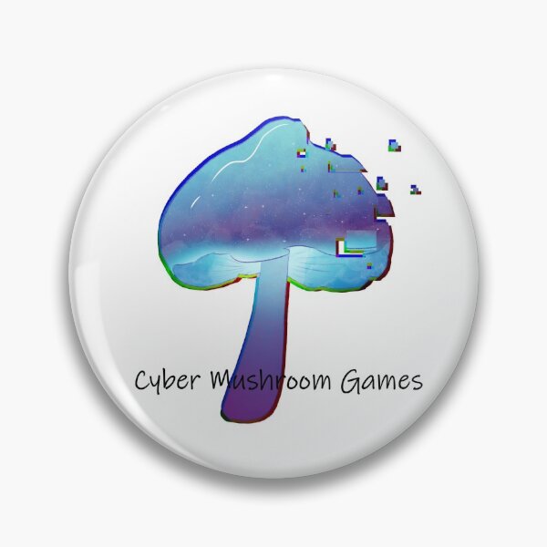 Item preview, Cyber Mushroom Games Logo, Black Text designed and sold by inkusalters.
