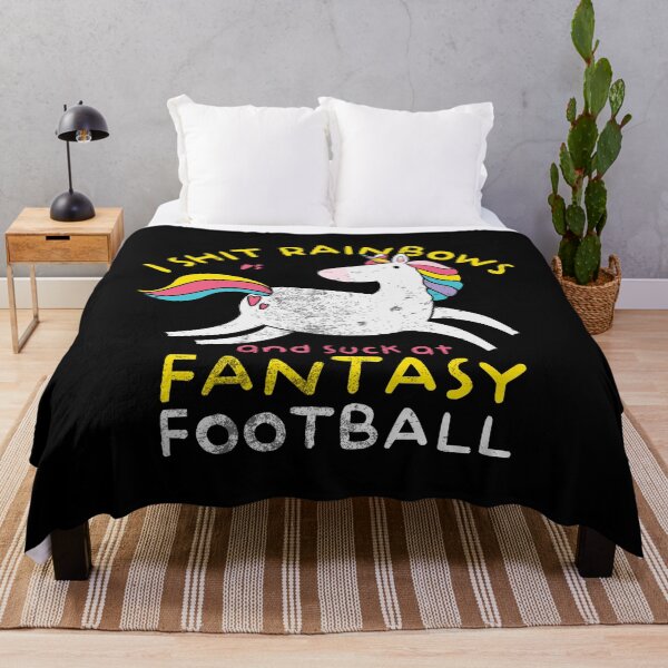 Item preview, I Shit Rainbows and Suck At Fantasy Football designed and sold by ramenrose.