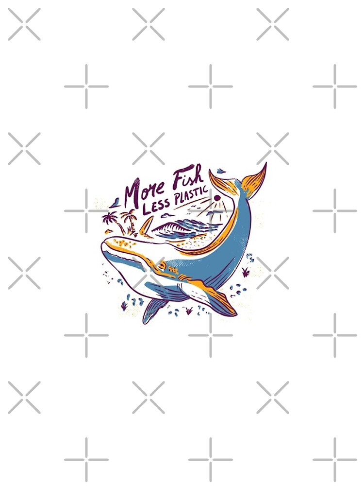 Thumbnail 4 of 4, iPhone Case, More Fish, Less Plastic designed and sold by TomDarche.