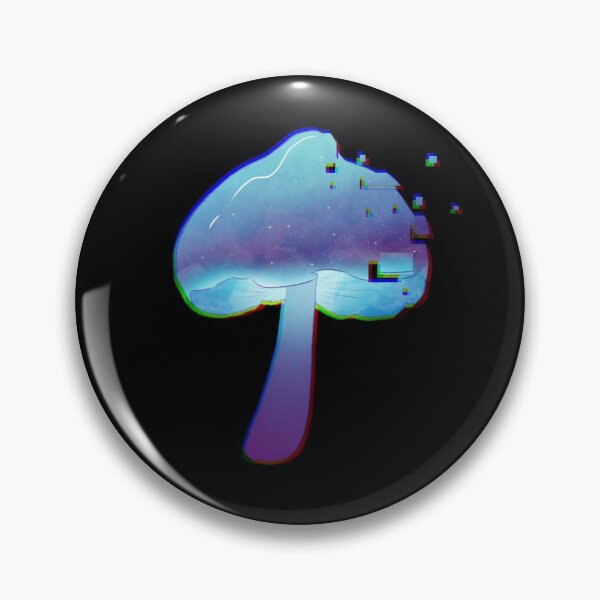Item preview, Cyber Mushroom Games Logo, Black Background designed and sold by inkusalters.