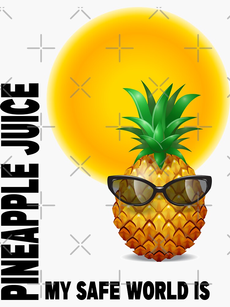 Pineapple Summer My Safe Word Is Pineapple Juice Sticker For Sale By Artfikri Redbubble 8609