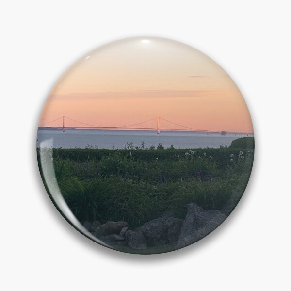 Item preview, Mackinaw Bridge at sunset designed and sold by RWandCoTrenton.