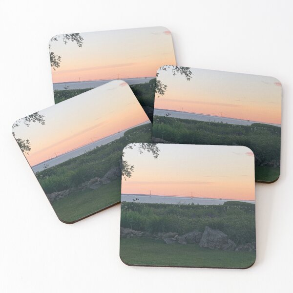 Item preview, Mackinaw Bridge at sunset designed and sold by RWandCoTrenton.