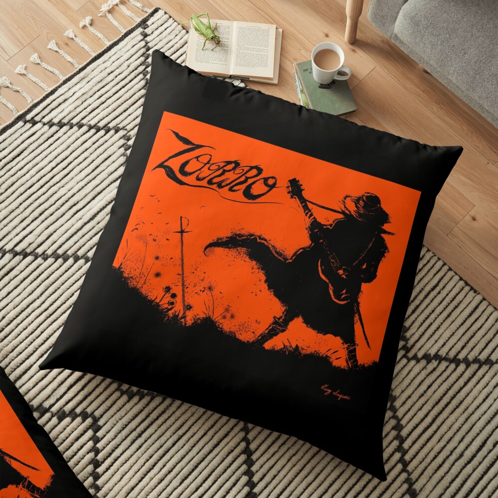 Zorro Guitarra Floor Pillow