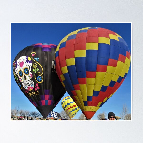 Item preview, Day of the dead and colorful balloons designed and sold by nmwildchiles.