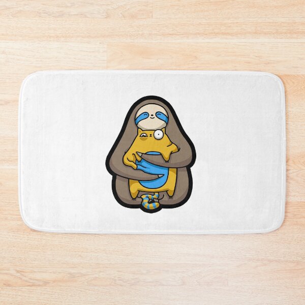 Item preview, Sloth Hugging Cat (Summer Ver.) designed and sold by DaDoodledrawing.
