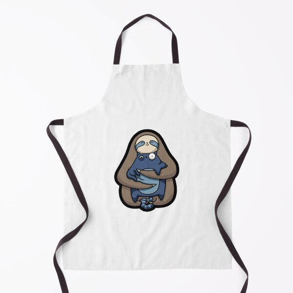 Item preview, Sloth Hugging Cat (Blues Ver.) designed and sold by DaDoodledrawing.