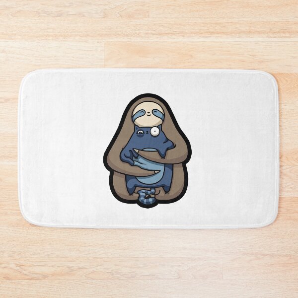 Item preview, Sloth Hugging Cat (Blues Ver.) designed and sold by DaDoodledrawing.