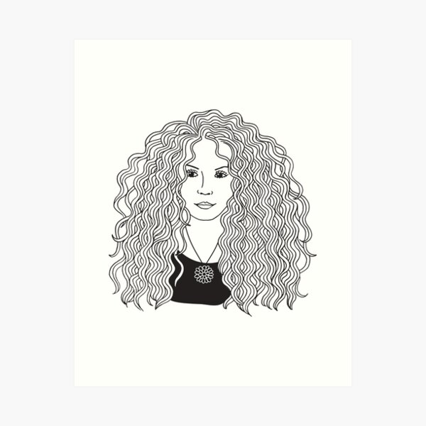 Item preview, Women With Curly Hair designed and sold by Jane Nichole.