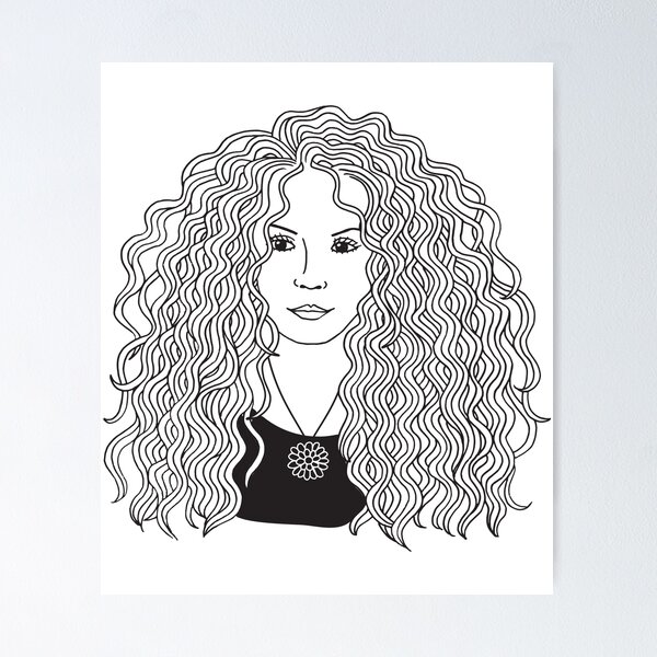 Item preview, Women With Curly Hair designed and sold by Jane Nichole.