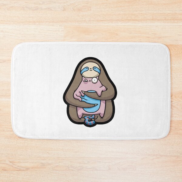 Item preview, Sloth Hugging Cat (Cotton Candy Ver.) designed and sold by DaDoodledrawing.