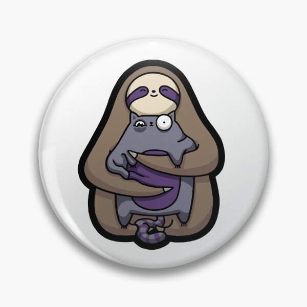 Item preview, Sloth Hugging Cat (Spooky Ver.) designed and sold by DaDoodledrawing.