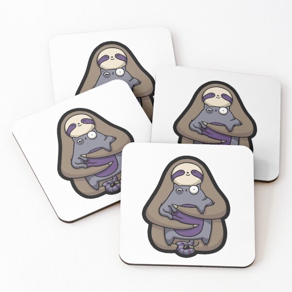 Item preview, Sloth Hugging Cat (Spooky Ver.) designed and sold by DaDoodledrawing.
