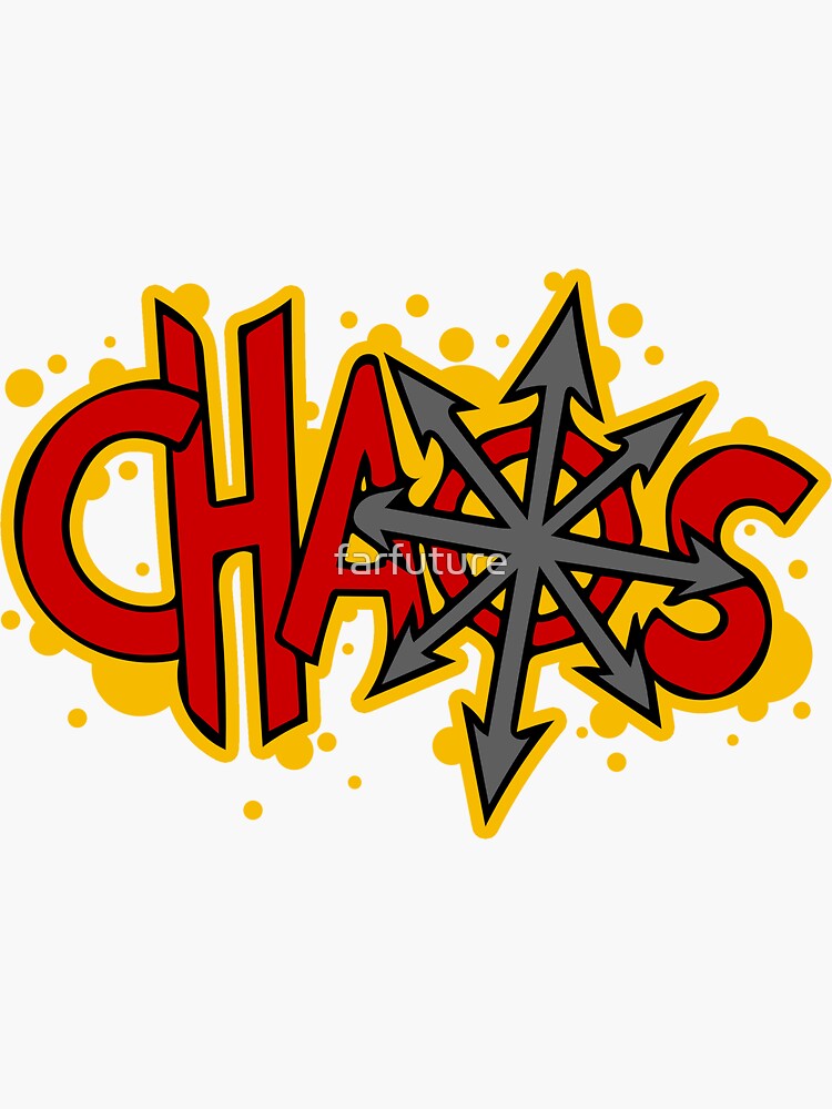 "Chaos is Carnage" Sticker for Sale by farfuture Redbubble