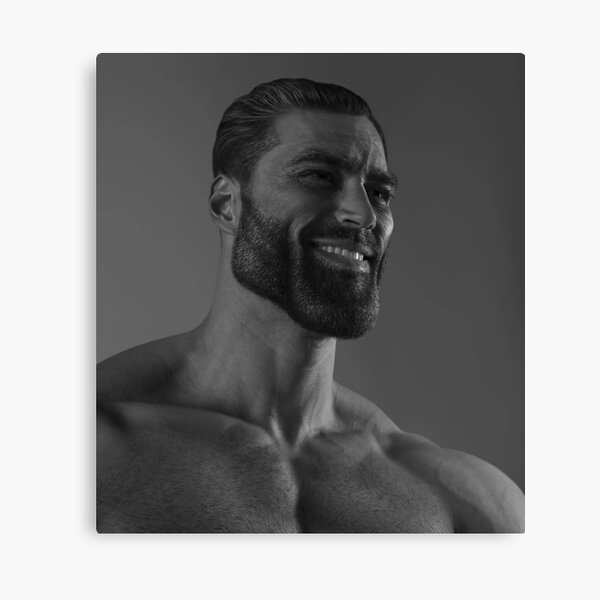 Giga Chad Meme , Fun Canvas Posters and Prints Canvases Painting
