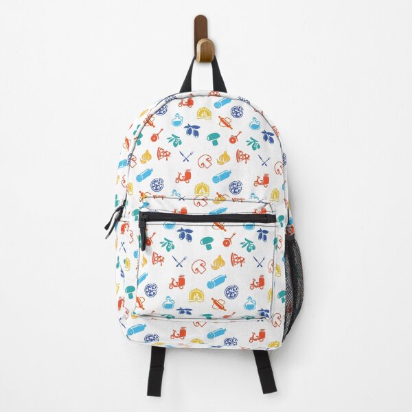 Item preview, Pizza Lover - Onion Mushroom Olive Oil Pattern on White designed and sold by Harlake.