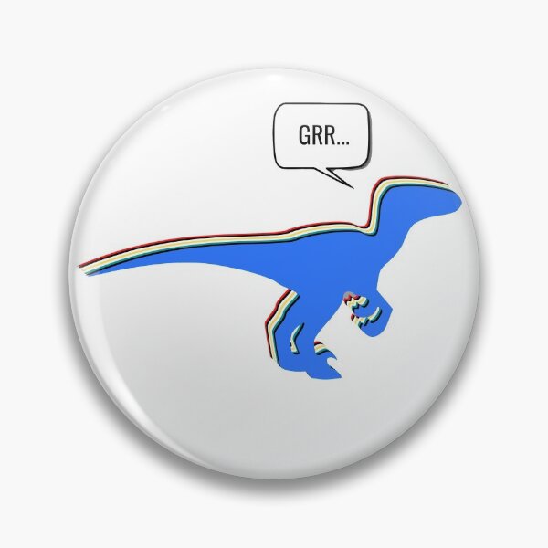 Item preview, electric raptor saying Grr designed and sold by Happy  Rex.