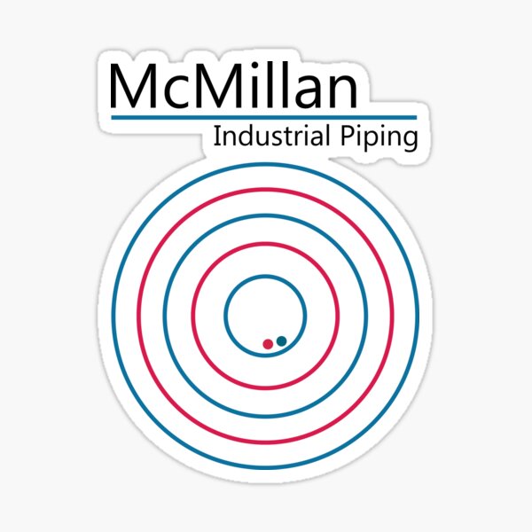 McMillan Industrial Piping Sticker