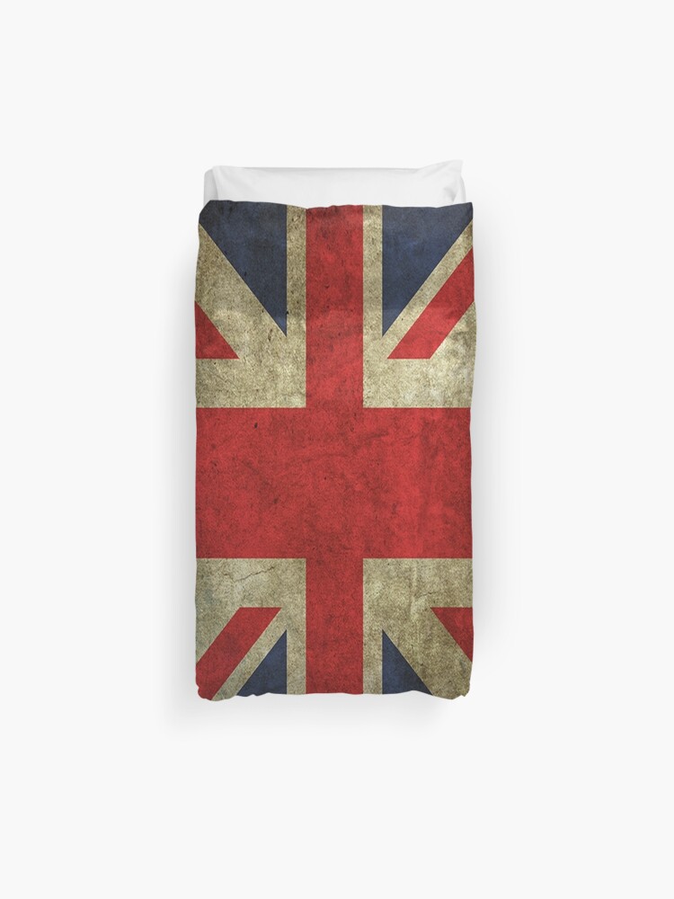 Antique Faded Union Jack Uk British Flag Duvet Cover By Frogcreek