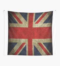 Antique Faded Union Jack UK British Flag Wall Tapestry