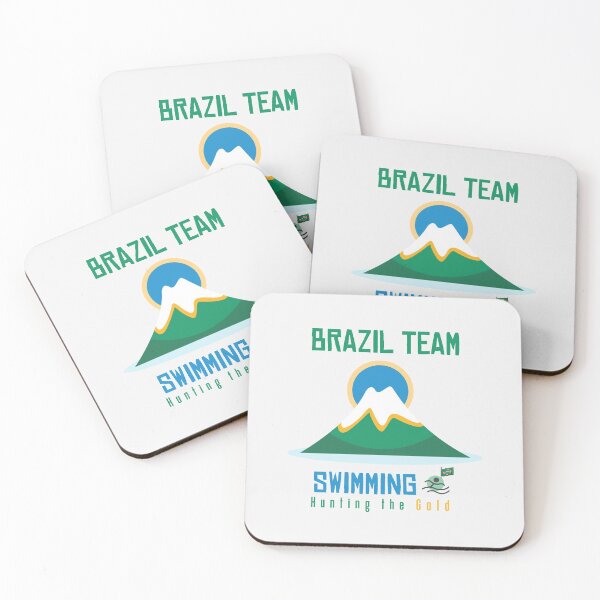 Item preview, BRAZIL Team Swimming , Hunting The Gold designed and sold by Xiemand.