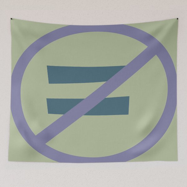 Item preview, Not Equal designed and sold by ShimmerGlimArts.