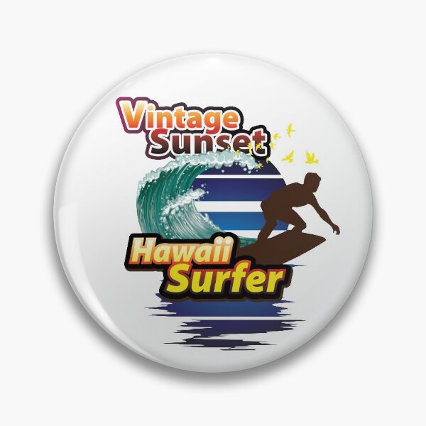 Item preview, VINTAGE SUNSET HAWAII SURFER designed and sold by RIGHTCHUS.