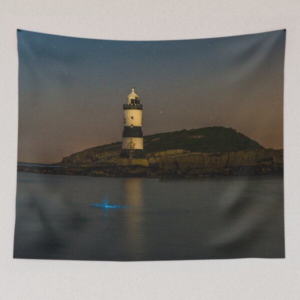 Item preview, Penmon Lighthouse Bioluminescent Plankton  designed and sold by LluniauDafyddEm.