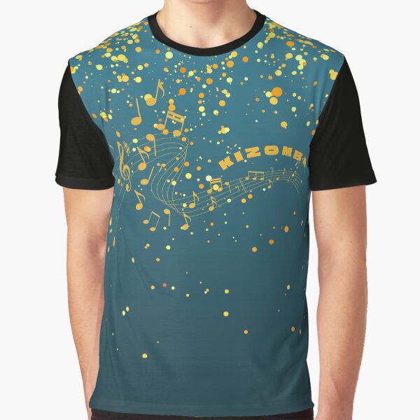 Kizomba gold&blau Grafik T-Shirt