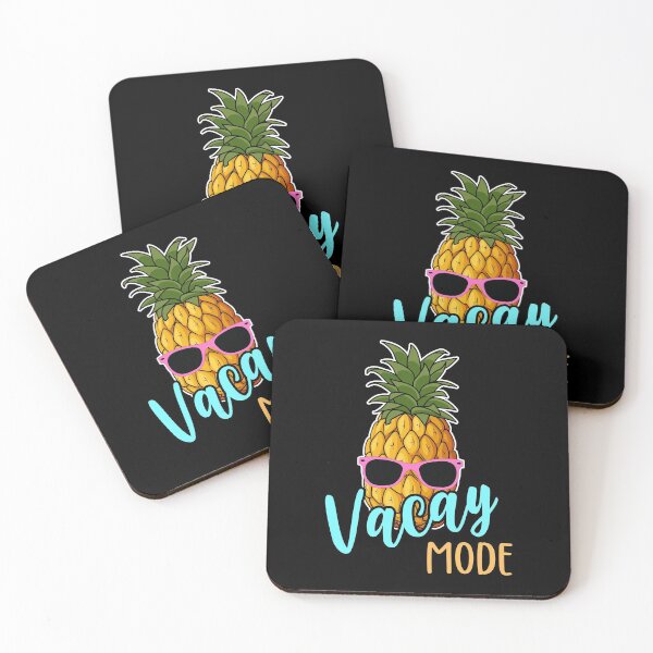Item preview, Vacay Mode Pineapple with Sunglasses Summer Vacation Beach designed and sold by AnyKitty.