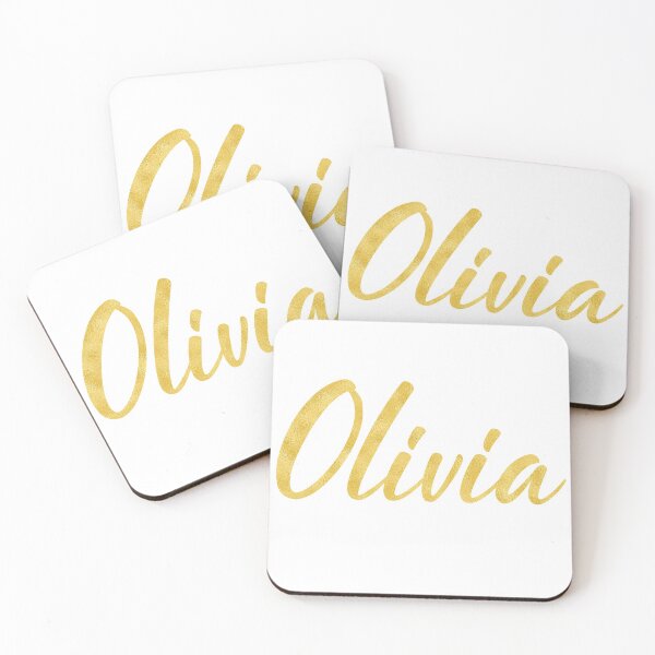 Item preview, Olivia Gold Metallic Name designed and sold by Amy Olsen.