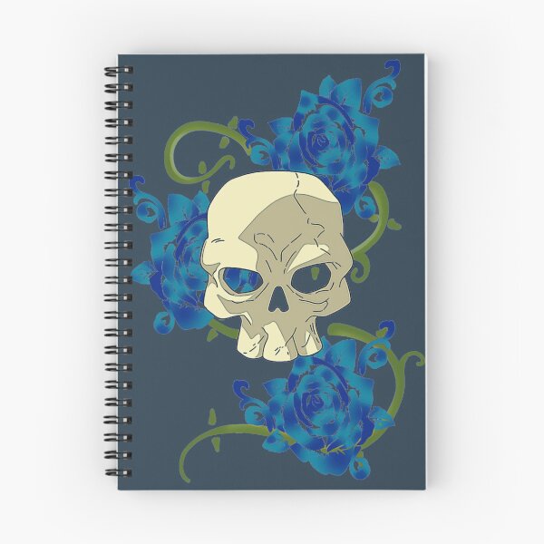 Item preview, Skull and blue roses designed and sold by GAP90.