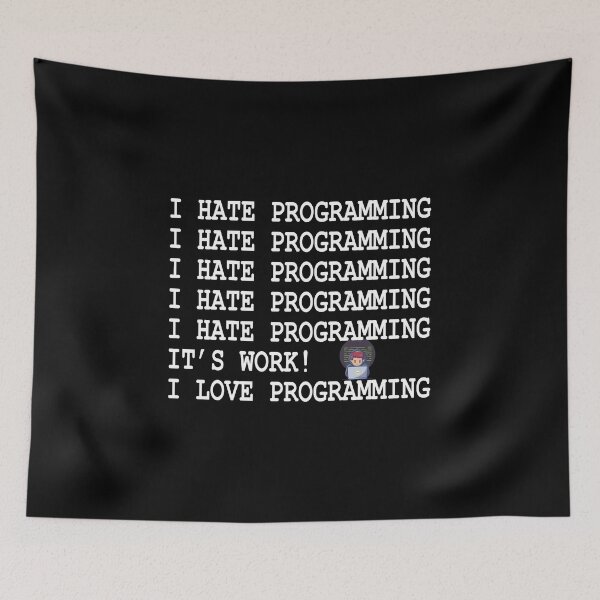 Item preview, "I  LOVE PROGRAMMING" shirt designed and sold by LunarVision.