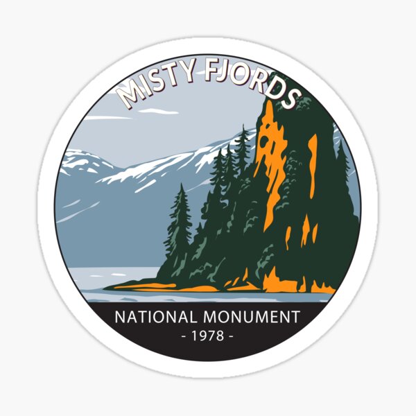 Item preview, Misty Fjords National Monument New Eddystone Rock Circle designed and sold by KrisSidDesigns.
