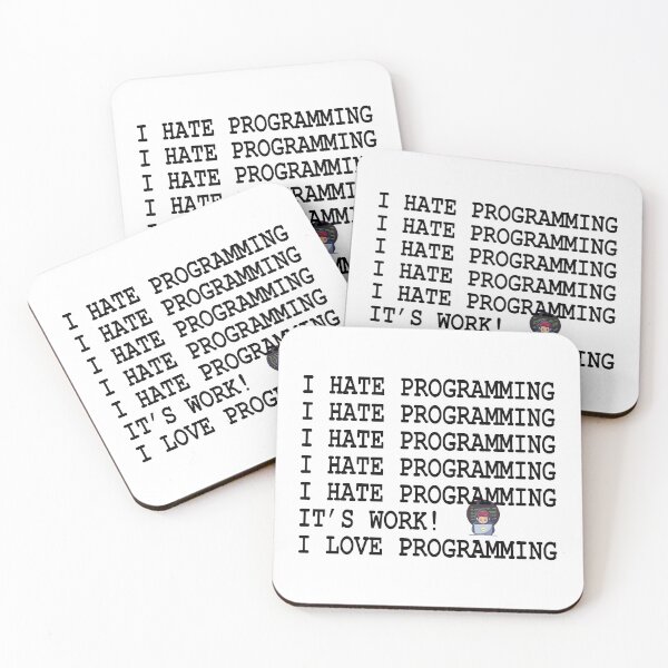 Item preview, "I  HATE PROGRAMMING" shirt designed and sold by LunarVision.